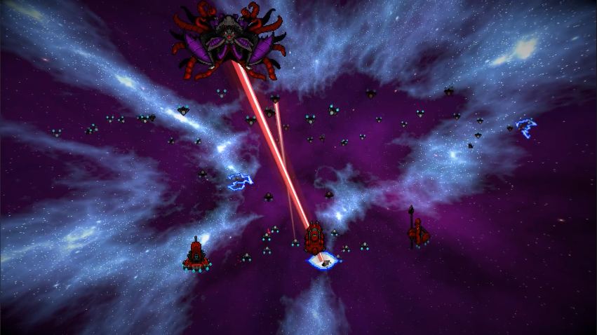 Vampire fleets exchanging fire across the void