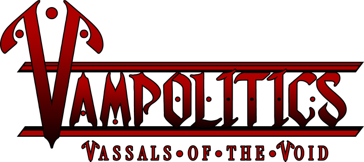 The official Vampolitics: Vassals of the Void logo