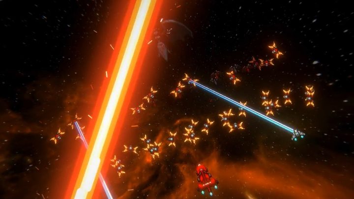 A clean trailer frame of the fleet battle, without the logo